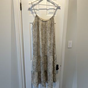 Midi snake print dress